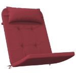 Cuscini per Sedia Adirondack 2 pz Rosso Vino in Tessuto Oxford