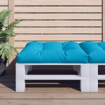 Cuscino per Pallet Blu 70x70x12 cm in Tessuto