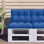 Cuscino per Pallet Blu Reale 60x40x12 cm in Tessuto