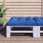 Cuscino per Pallet Blu Reale 80x80x12 cm in Tessuto