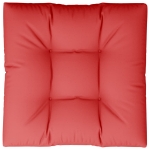 Cuscino per Pallet Rosso 80x80x12 cm in Tessuto