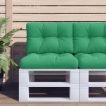 Cuscino per Pallet Verde 60x40x12 cm in Tessuto