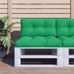 Cuscino per Pallet Verde 70x40x12 cm in Tessuto