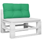 Cuscino per Pallet Verde 70x40x12 cm in Tessuto