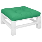 Cuscino per Pallet Verde 70x70x12 cm in Tessuto