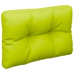 Cuscino per Pallet Verde Brillante 60x40x12 cm in Tessuto