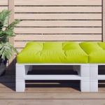 Cuscino per Pallet Verde Brillante 70x70x12 cm in Tessuto