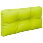 Cuscino per Pallet Verde Brillante 80x40x12 cm in Tessuto