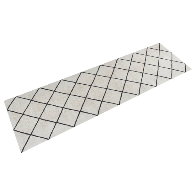 Tappeto da Cucina Lavabile Quadri 45x150 cm Velluto