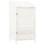 Capanno da Giardino Bianco 55x52x112 cm Legno Massello di Abete