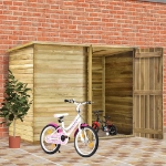 Capanno Giardino per Biciclette 232x110x170 cm Pino Impregnato