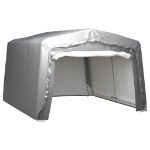 Tenda Capannone 370x370 cm Grigio Acciaio