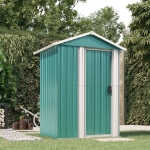 Capanno da Giardino Verde 126x97,5x177 cm Acciaio Zincato