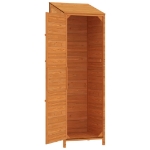 Capanno da Giardino Marrone 55x52x174,5 cm Legno Massello Abete