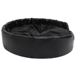 Lettino per Cani Nero 99x89x21 cm in Peluche e Similpelle