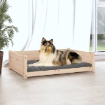 Cuccia per Cani 95,5x65,5x28 cm in Legno Massello di Pino