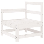 Set Salotto da Giardino 5 pz Bianco in Legno Massello di Pino