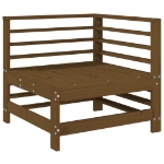 Set Salotto da Giardino 6 pz Miele in Legno Massello di Pino