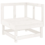 Set Salotto da Giardino 8 pz in Legno Massello di Pino Bianco