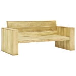 Set Divani da Giardino 2 pz in Legno di Pino Impregnato