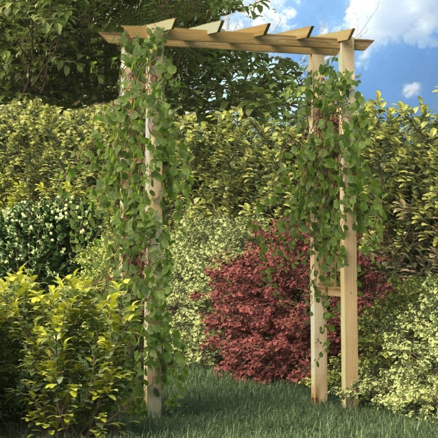 Pergola / Arco da Giardino 150x60x204 cm in Legno Impregnato