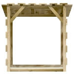 Pergola con Tetto 100x90x100 cm in Legno di Pino Impregnato