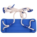 Seggiolini per Altalena con Corde 2 pz Blu 38x16 cm PE