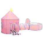 Tenda da Gioco per Bambini Rosa con 250 Palline 301x120x128 cm