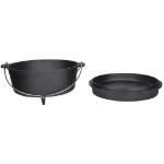 Esschert Design Casseruola di Ghisa 6,5 L Nera FF235