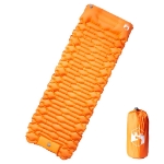 Materasso Campeggio Autogonfiabile Cuscini 1 Persona Arancio