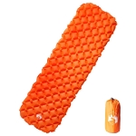 Materasso Campeggio Gonfiabile 1 Persona Arancione 190x58x6 cm