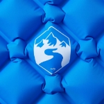 Materasso Campeggio Gonfiabile 1 Persona Blu Marino 190x58x6 cm