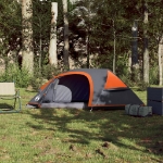 Tenda Campeggio a Cupola 1Persona Grigia Arancione Impermeabile