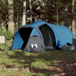 Tenda da Campeggio 4 Persone Blu 360x135x105 cm Taffetà 185T