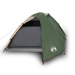 Tenda da Campeggio a Cupola per 3 Persone Verde Impermeabile