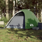 Tenda da Campeggio a Cupola per 4 Persone Verde Impermeabile