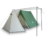 Tenda da Campeggio per 3 Persone Verde Impermeabile