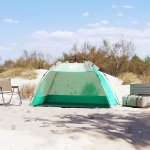 Tenda da Spiaggia 2 Persone Verde Rilascio Rapido Impermeabile