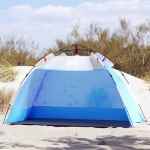 Tenda da Spiaggia 2Persone Azzurro Rilascio Rapido Impermeabile