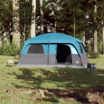 Tenda Familiare Cabina per 10 Persone Blu Impermeabile