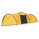 Tenda Igloo da Campeggio 650x240x190 cm per 8 Persone Gialla