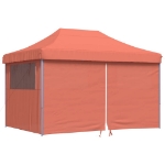 Tendone per Feste Pieghevole Pop-Up con 4 Pareti Terracotta