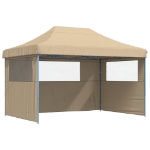 Tendone per Feste Pieghevole Pop-Up con 3 Pareti Beige