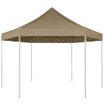 Tendone Esagonale Pieghevole Pop-Up 3,6x3,1 m Tortora 220 g/m²