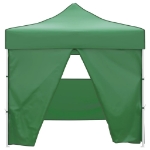 Tenda Pieghevole Verde 3 x 3 m con 4 Pareti