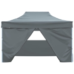 Tenda Pieghevole Pop-Up 4 Pareti Laterali 3x4,5 m Antracite