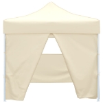 Tenda Pieghevole Crema 3 x 3 m con 4 Pareti