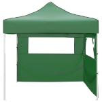 Tenda Pieghevole con 2 Pareti 3x3 m Verde