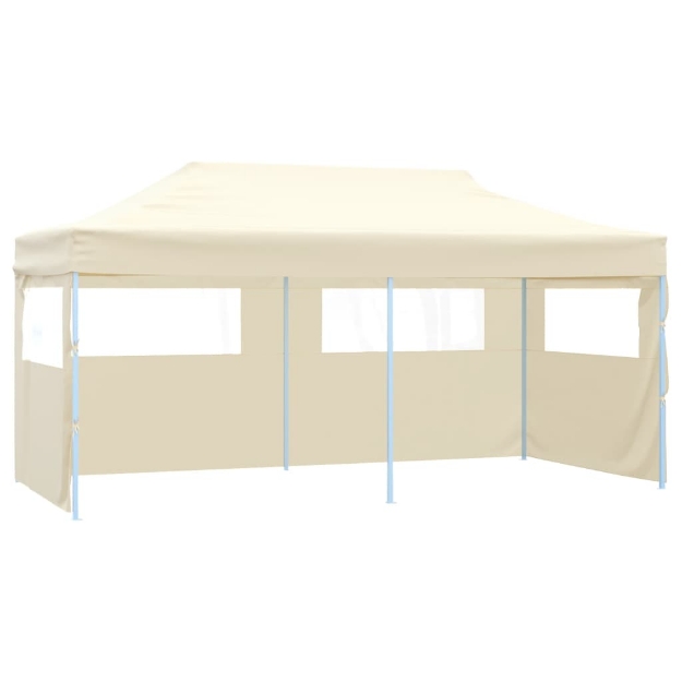 Tenda per Feste Pop-Up Pieghevole Crema 3 x 6 m