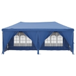 Tenda per Feste Pieghevole con Pareti Laterali Blu 3x6 m